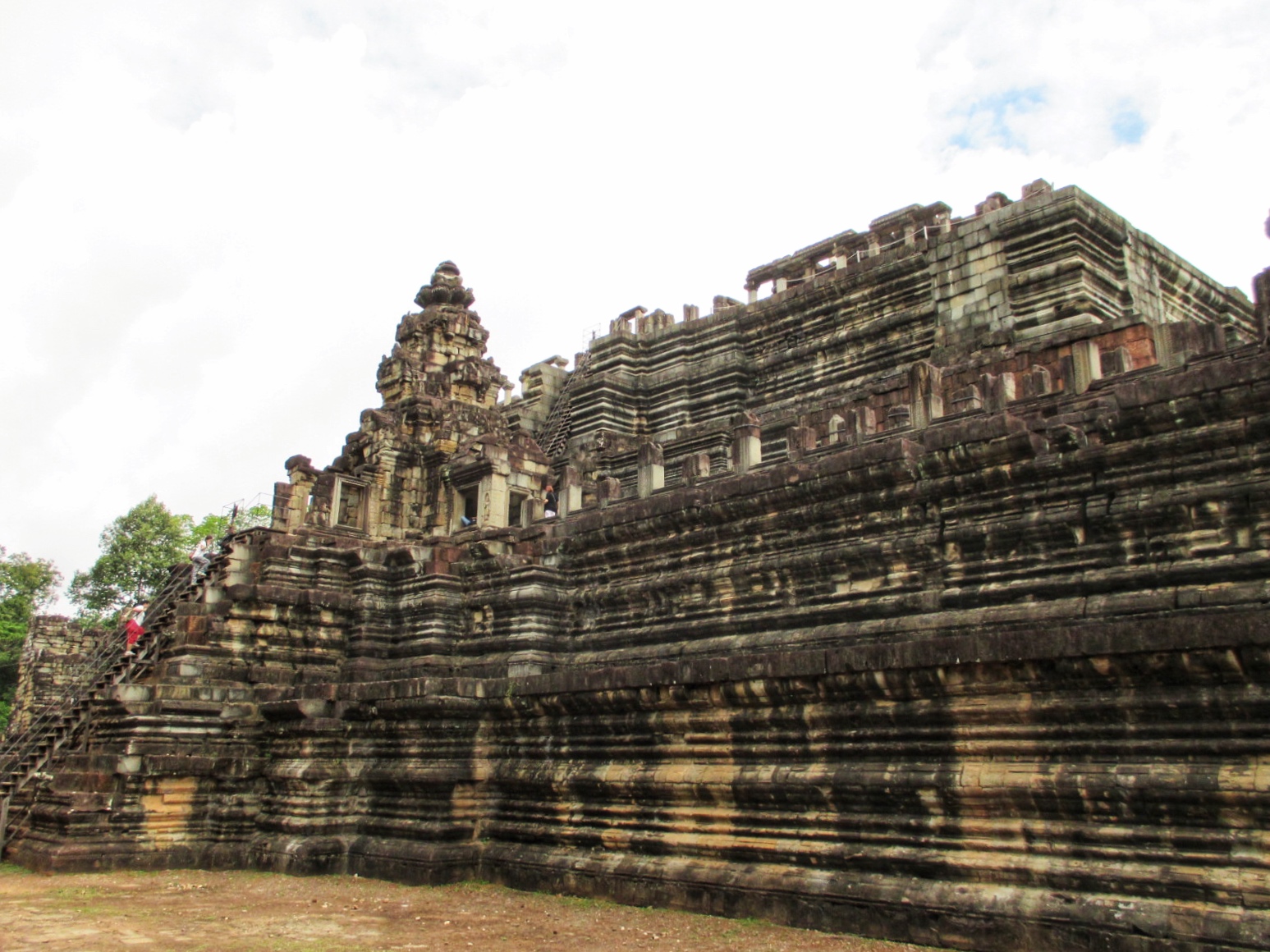 The symmetric structure of Baphoun temple in Siem Reap Cambodia