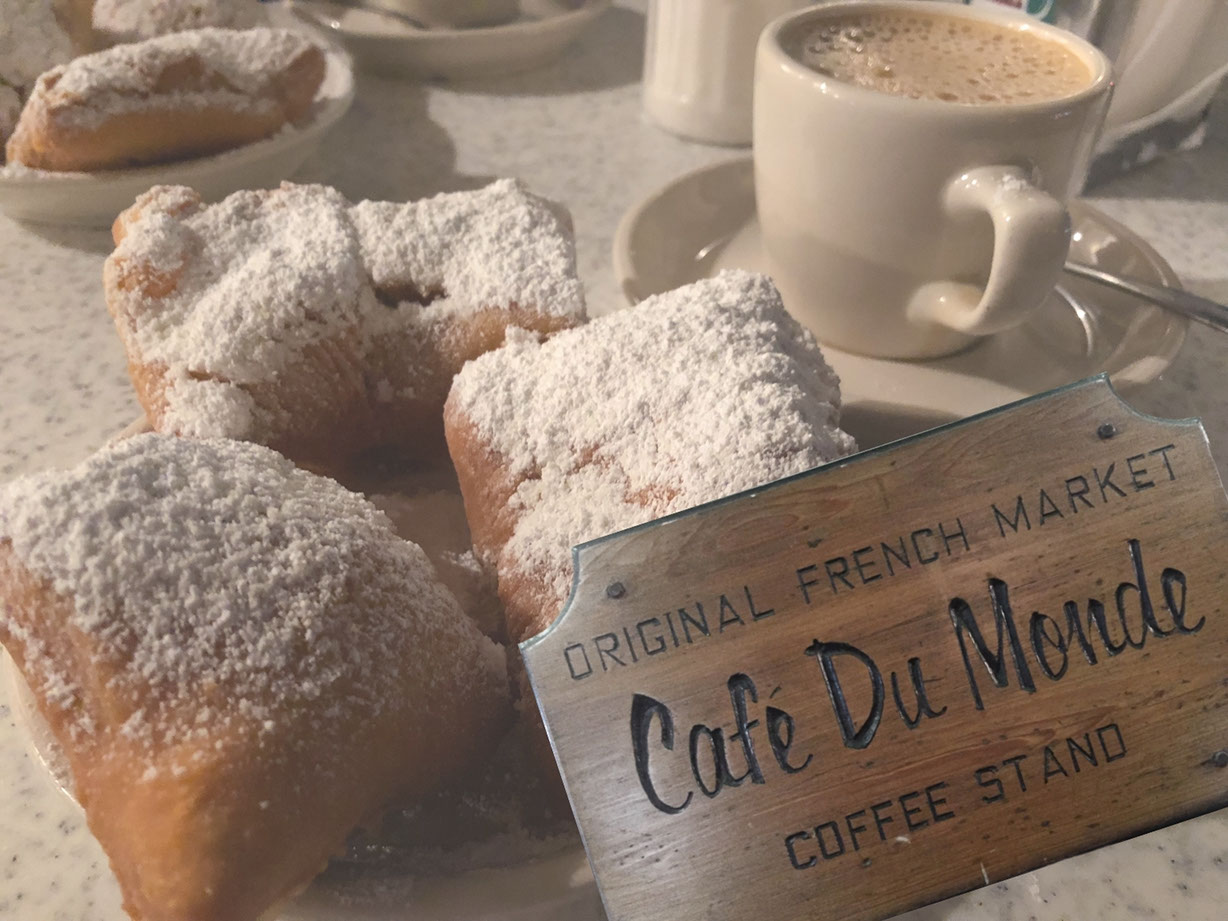Cafe Du Monde City Park is a well-known New Orleans cuisine icon.