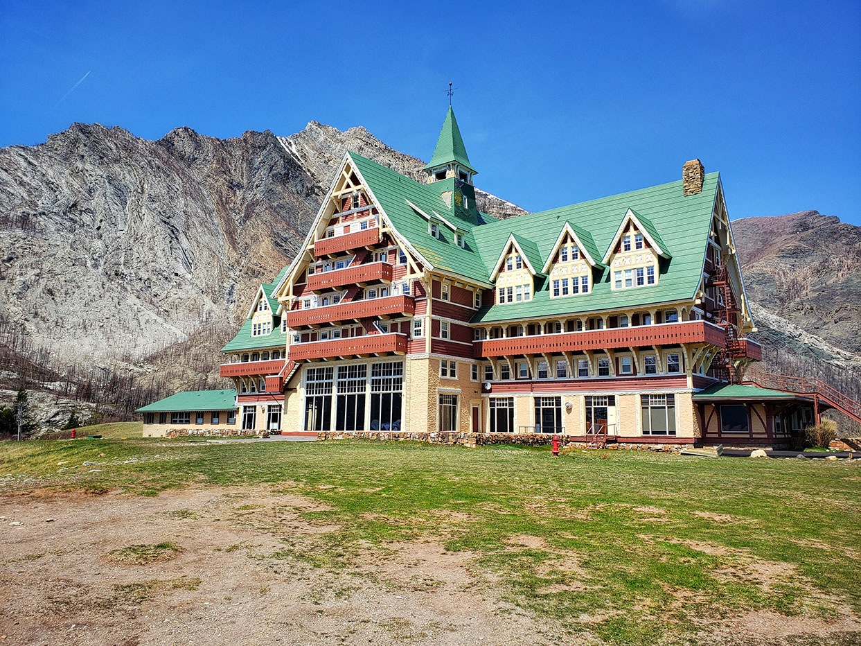 The stately Prince of Wales Hotel in Waterton