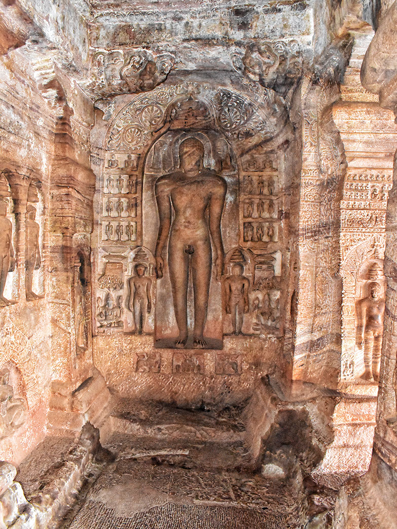Beautifully carved statue of Rishabhnath, first Tirthankar of Jainism