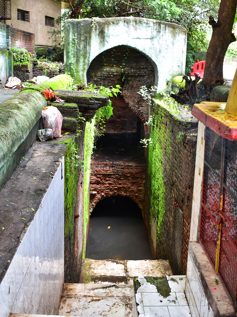 Small step well across the road from Qutubuddin maqbara used to feed water to its garden
