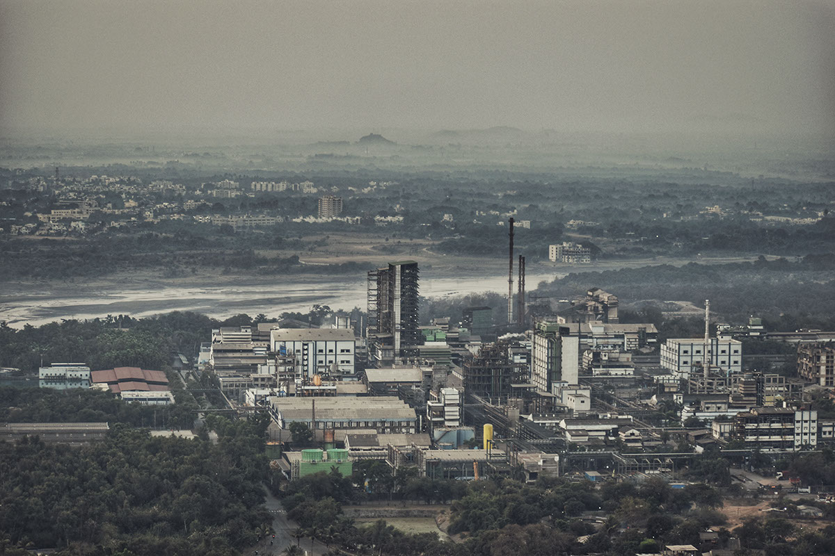 A mesmerizing view of Atul's manufacturing facility while climbing Parnera Hill