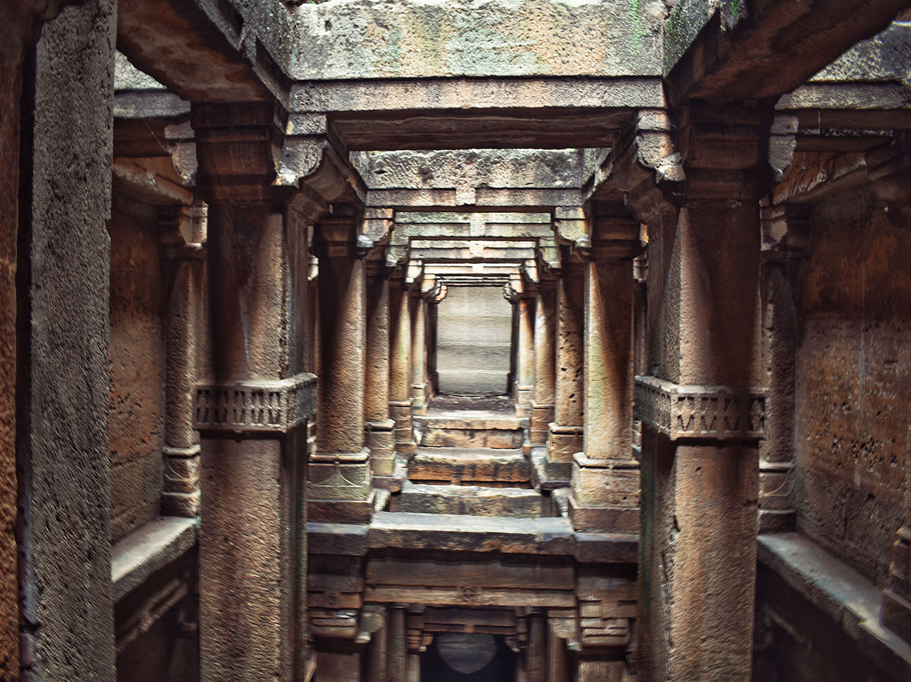 Entering Vidyadhar ni Vav stepwell in Vadodara was like entering a mysterious dungeon