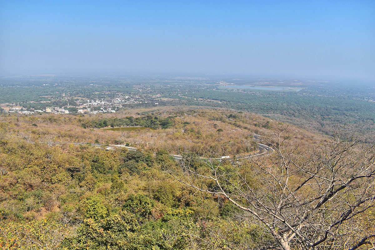 Champaner and surrounding area as seen from Sat Kaman