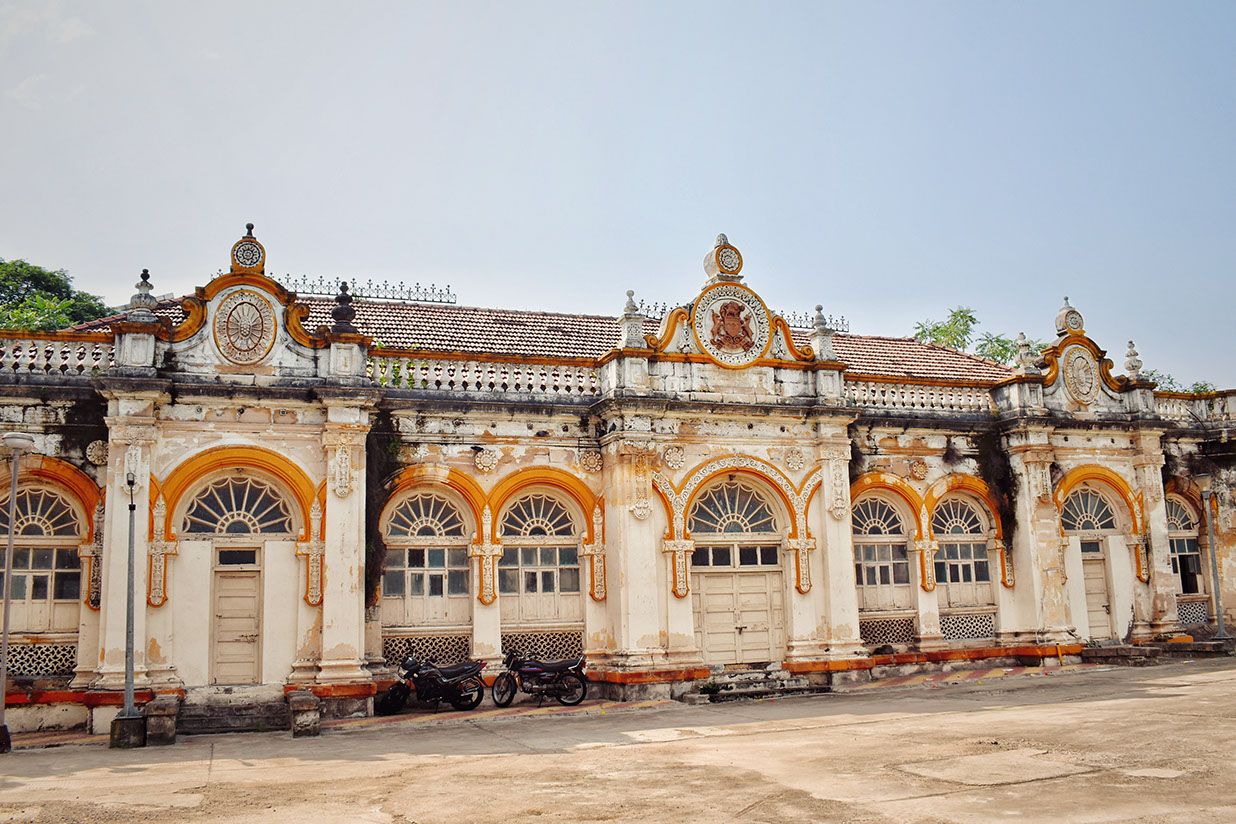 The heritage building of Ayurveda University in Jamnagar