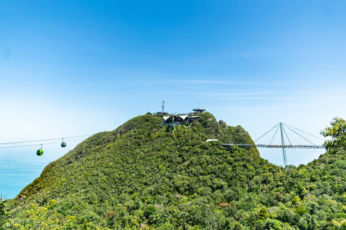 The distant view from Langkawi SkyCab top station offers spectacular panorama