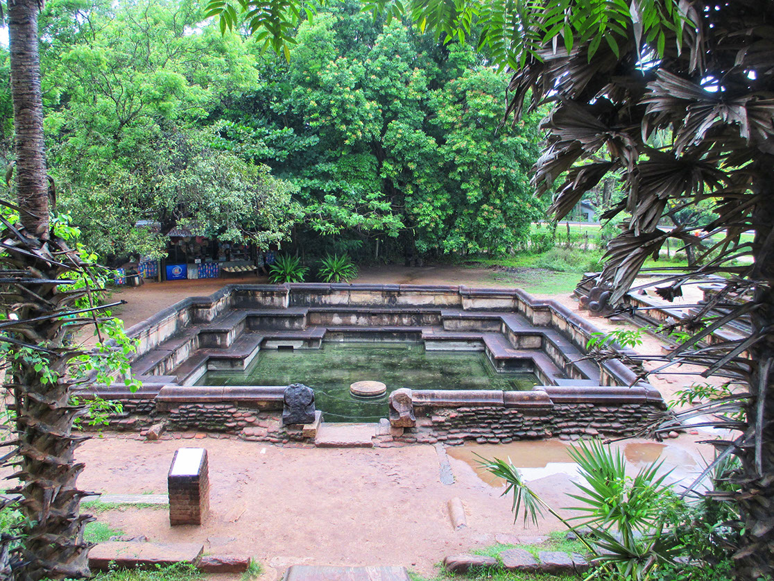 King's swimming pool in the ancient city of Polonnaruwa