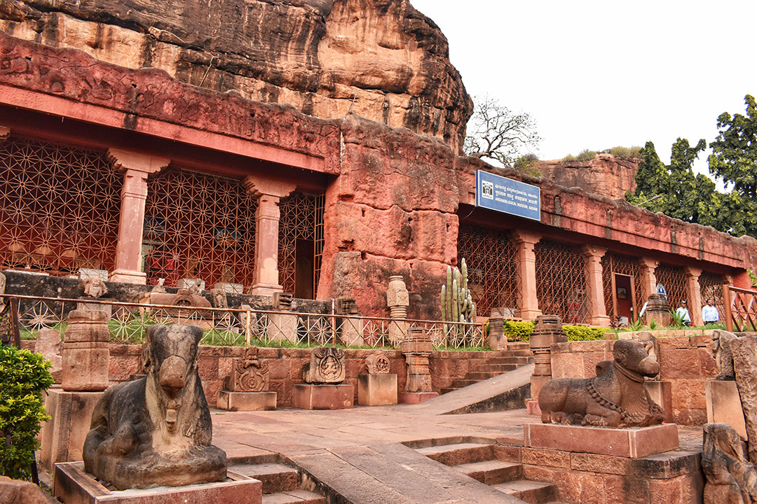 Museum of archaeology at the base of Badami Fort