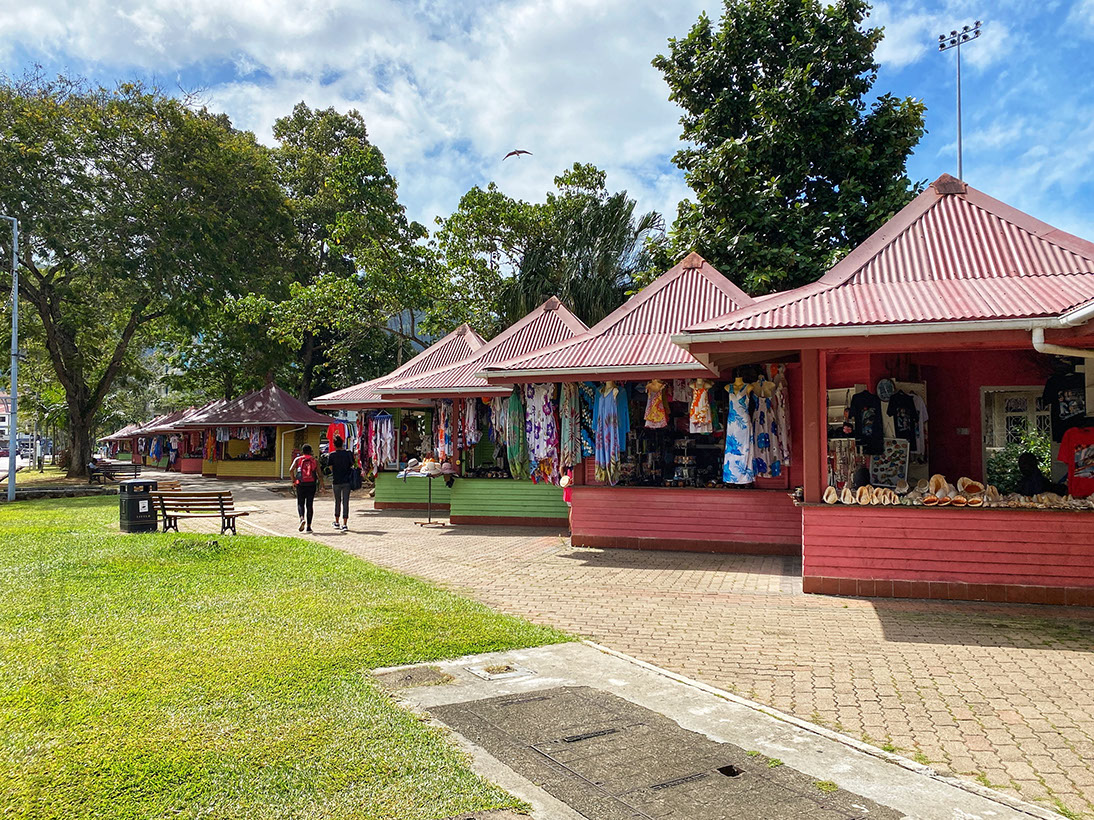 The Esplanade Craft Kiosks are in Francis Rachel Street of Seychelles