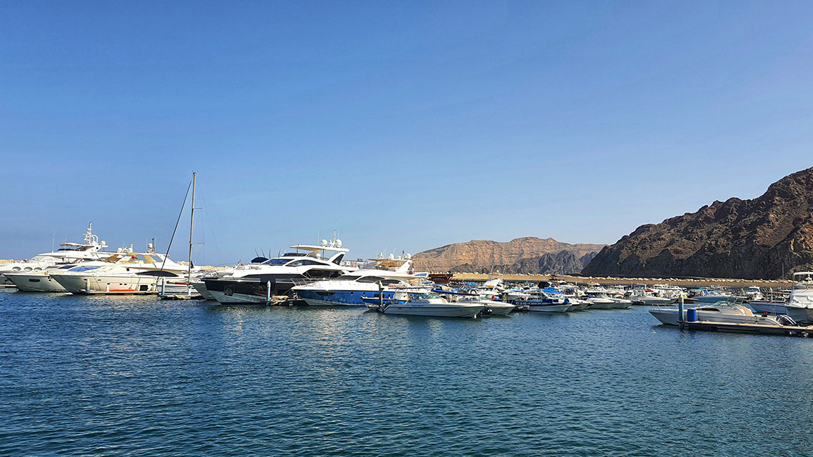 A variety of yachts offering amazing ocean experiences and activities in Muscat