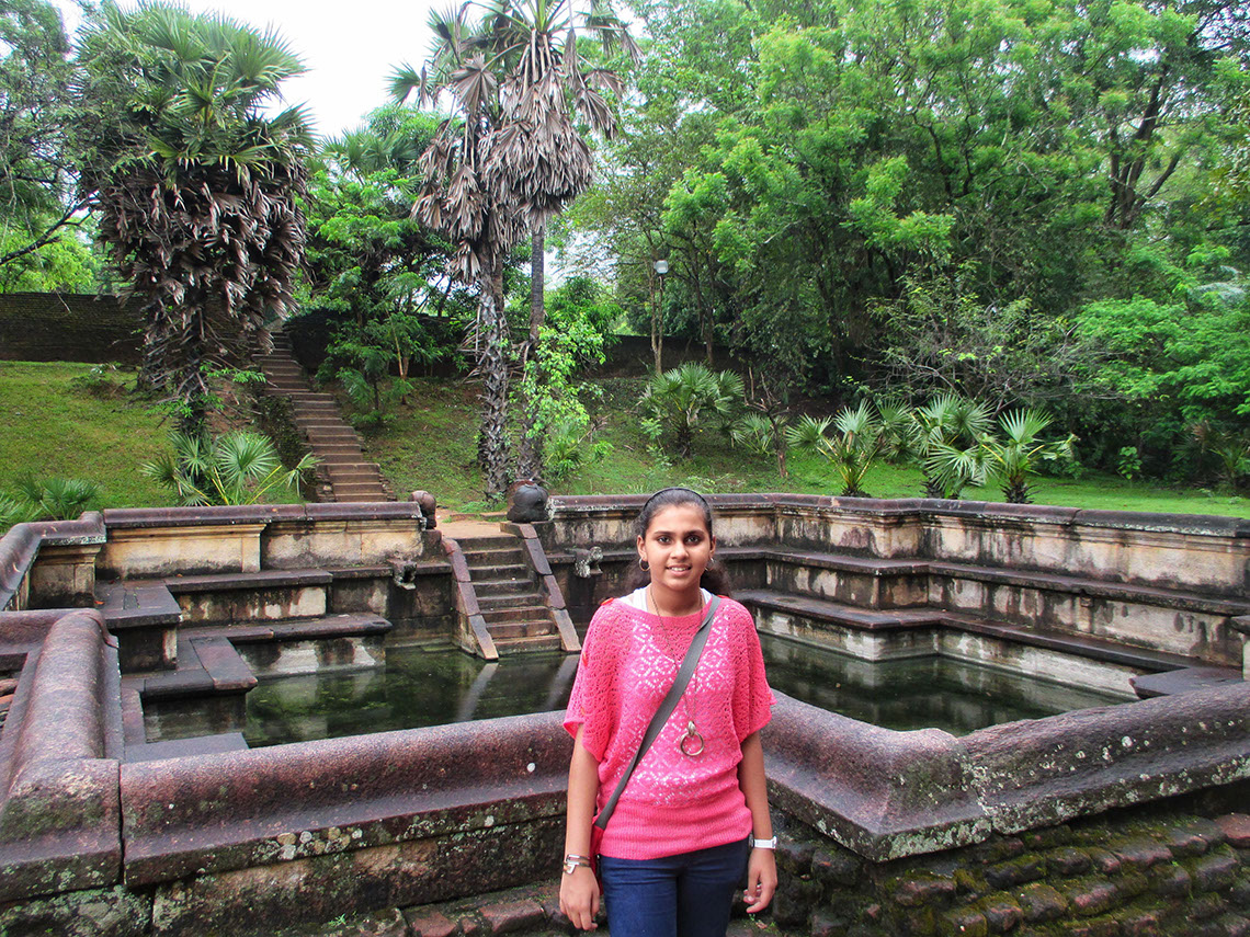 The Polonnaruwa Vatadage in Sri Lanka is a UNESCO World Heritage Site