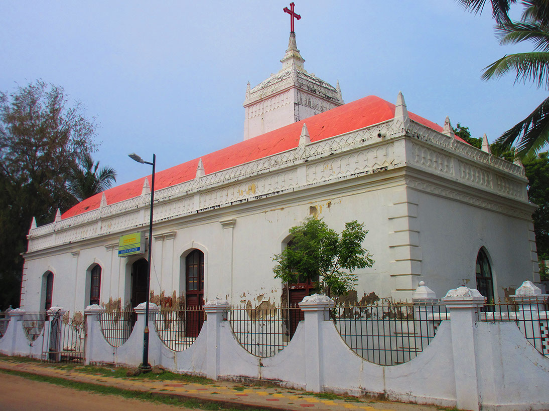 Remodeled Zion Church in Tharangambadi