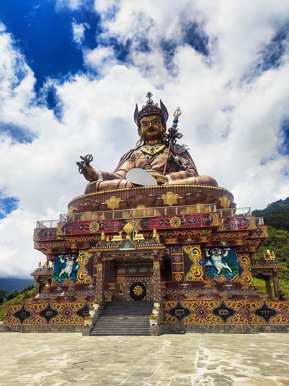Guru Padmasambhava statue in Lhuntse Bhutan