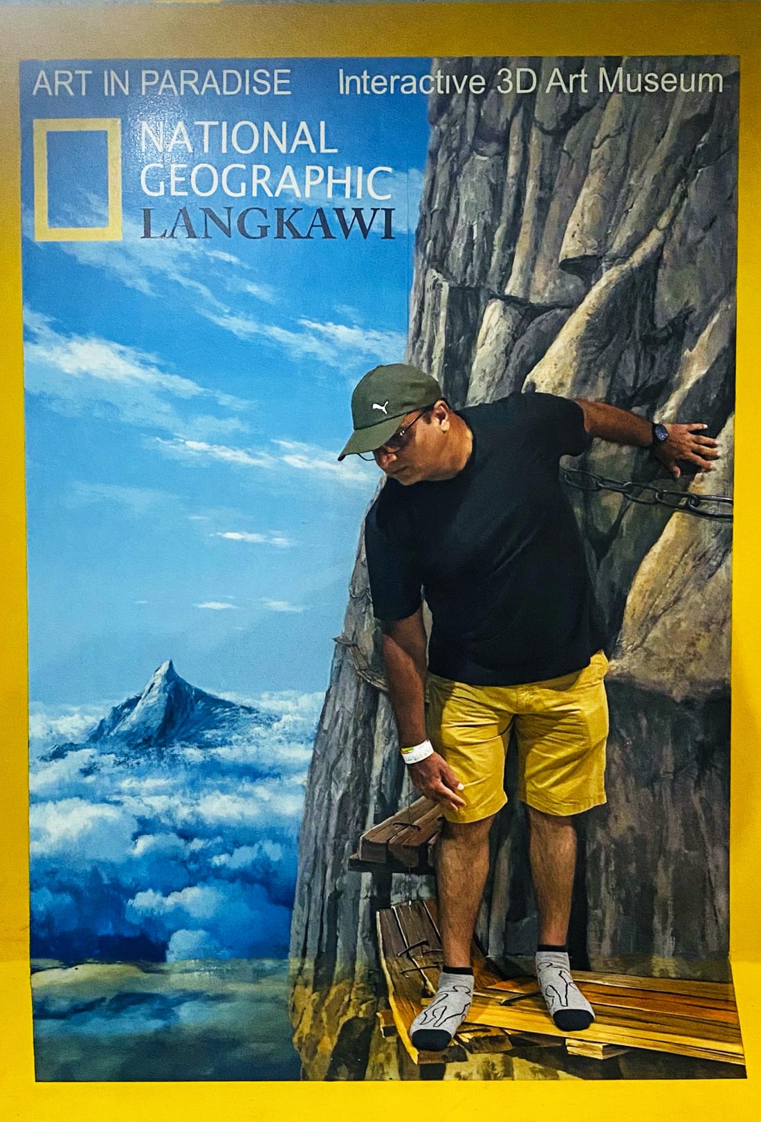 It's fun to click yourself at the 3D paintings at Art Paradise Langkawi