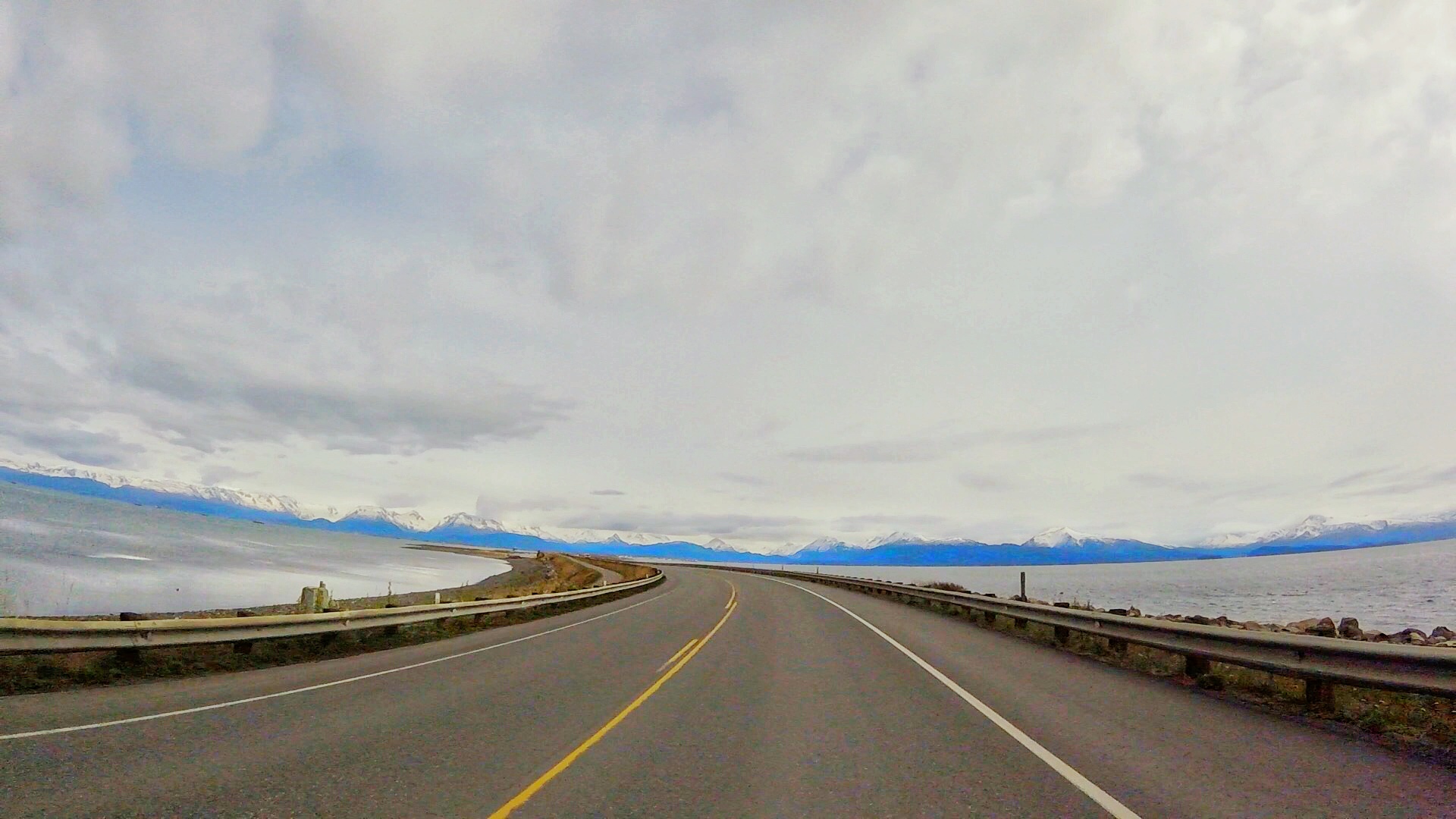The drive to Homer Spit in Alaska is a visual extravagance!