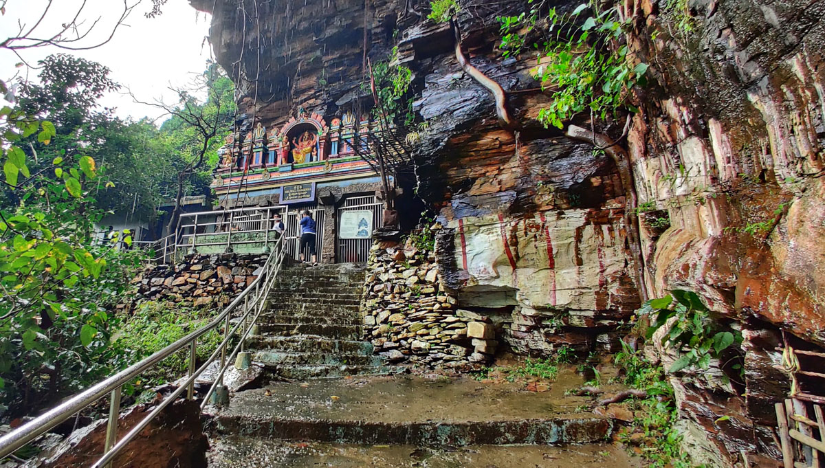 Jwala Narasimha Swamy Temple near to Nallamala forest and beneath Ugra Stambh atop Meru mountain