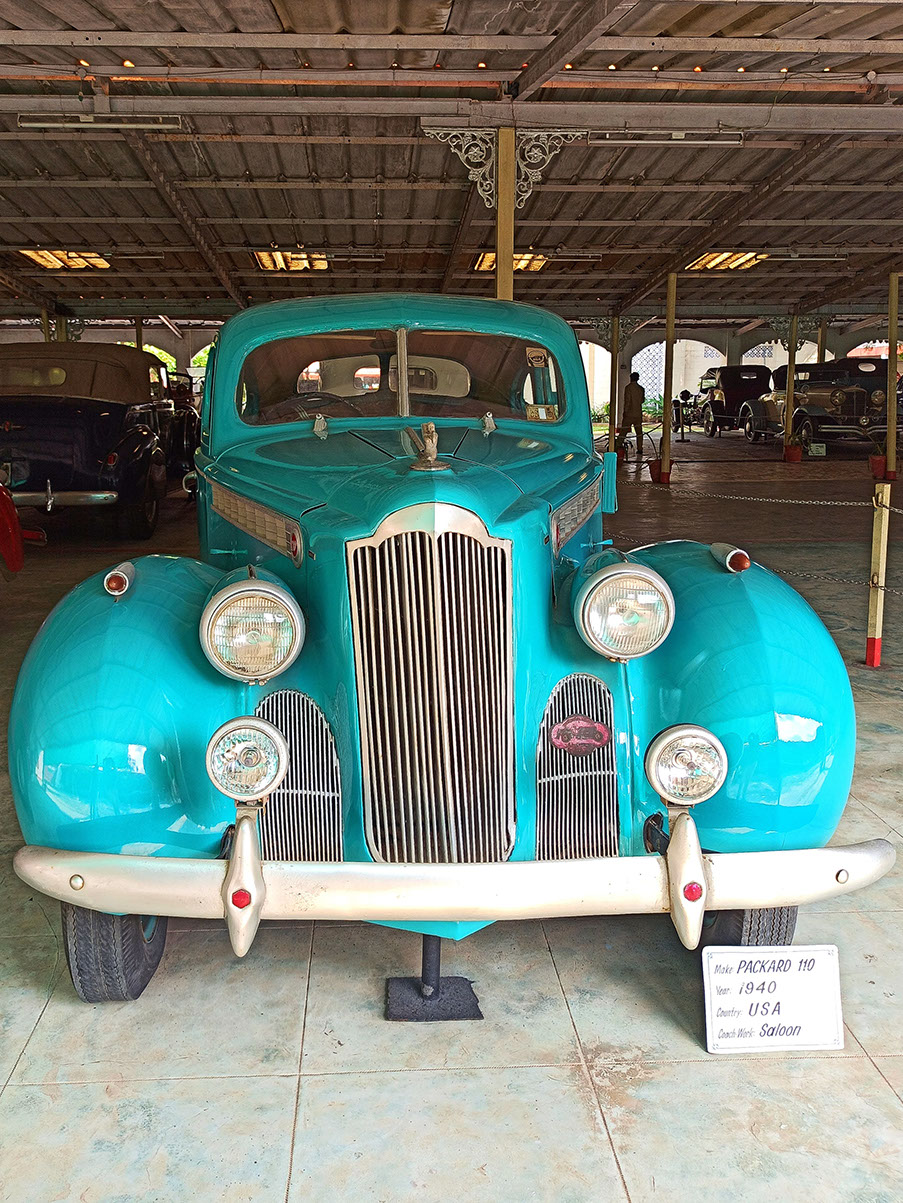 Early models of French cars at auto world vintage car museum in Ahmedabad