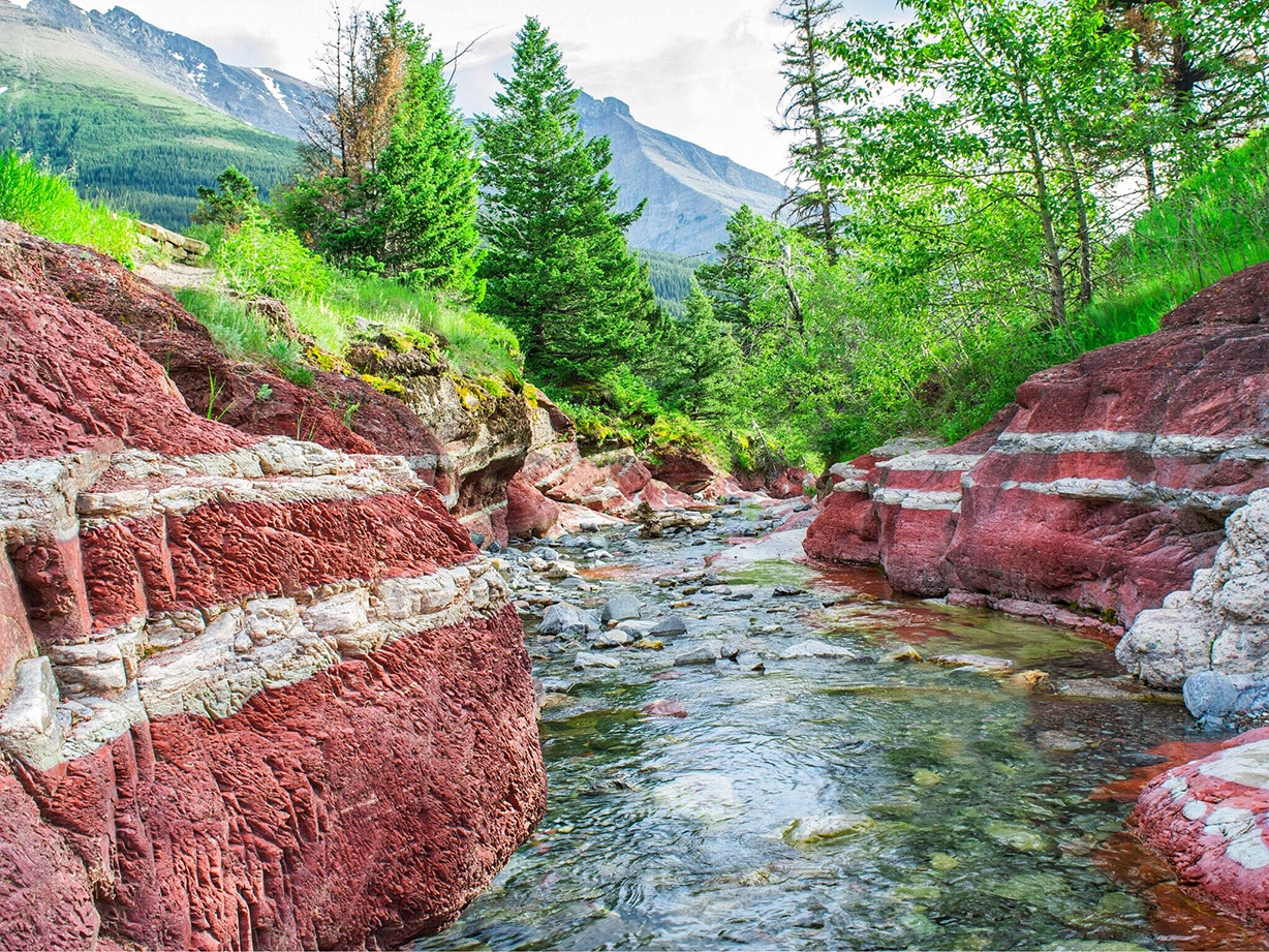 Waterton Park's Red Rock Canyon