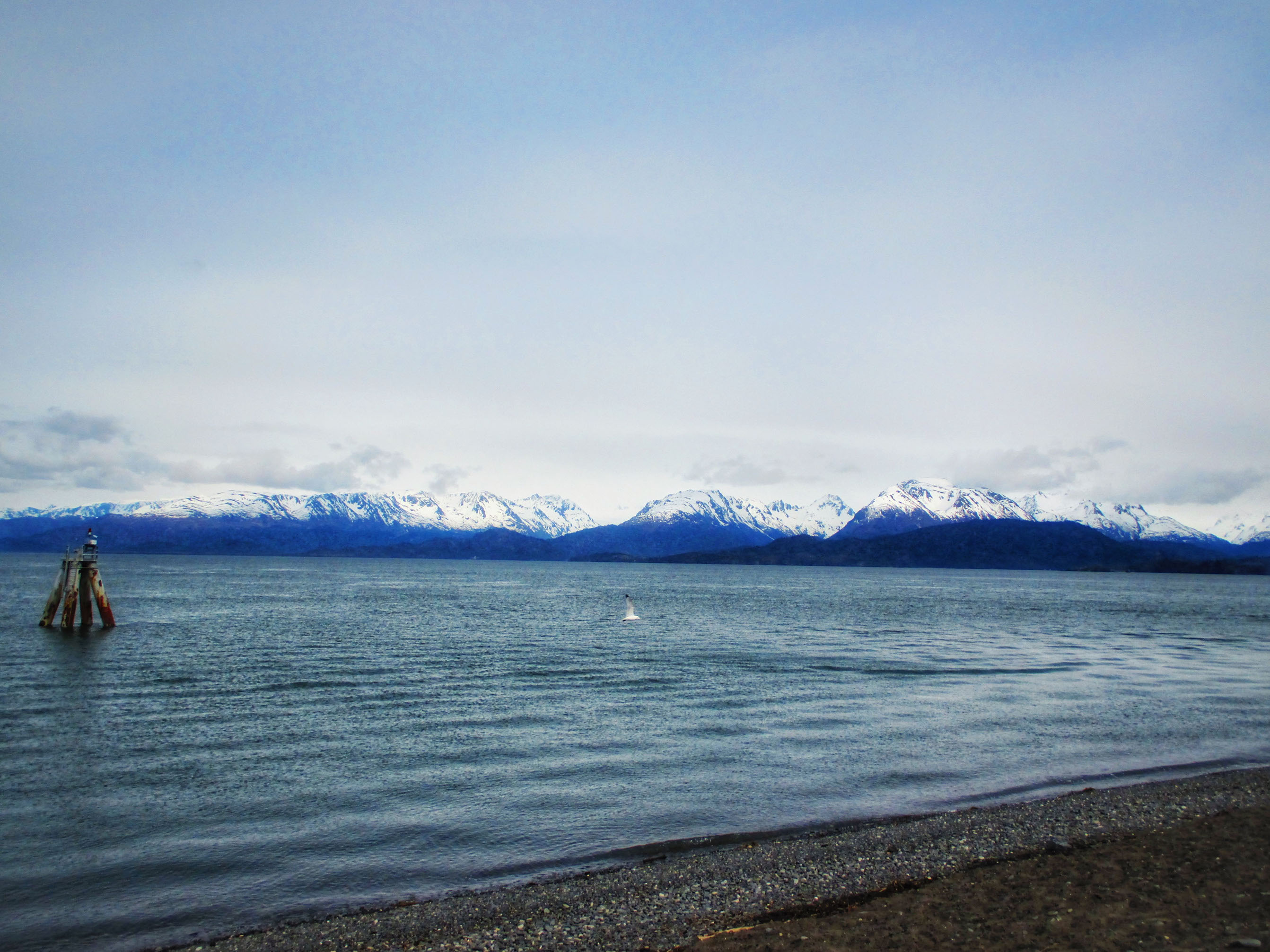 View of Kachemak Bay from Homer Spit in Alaska