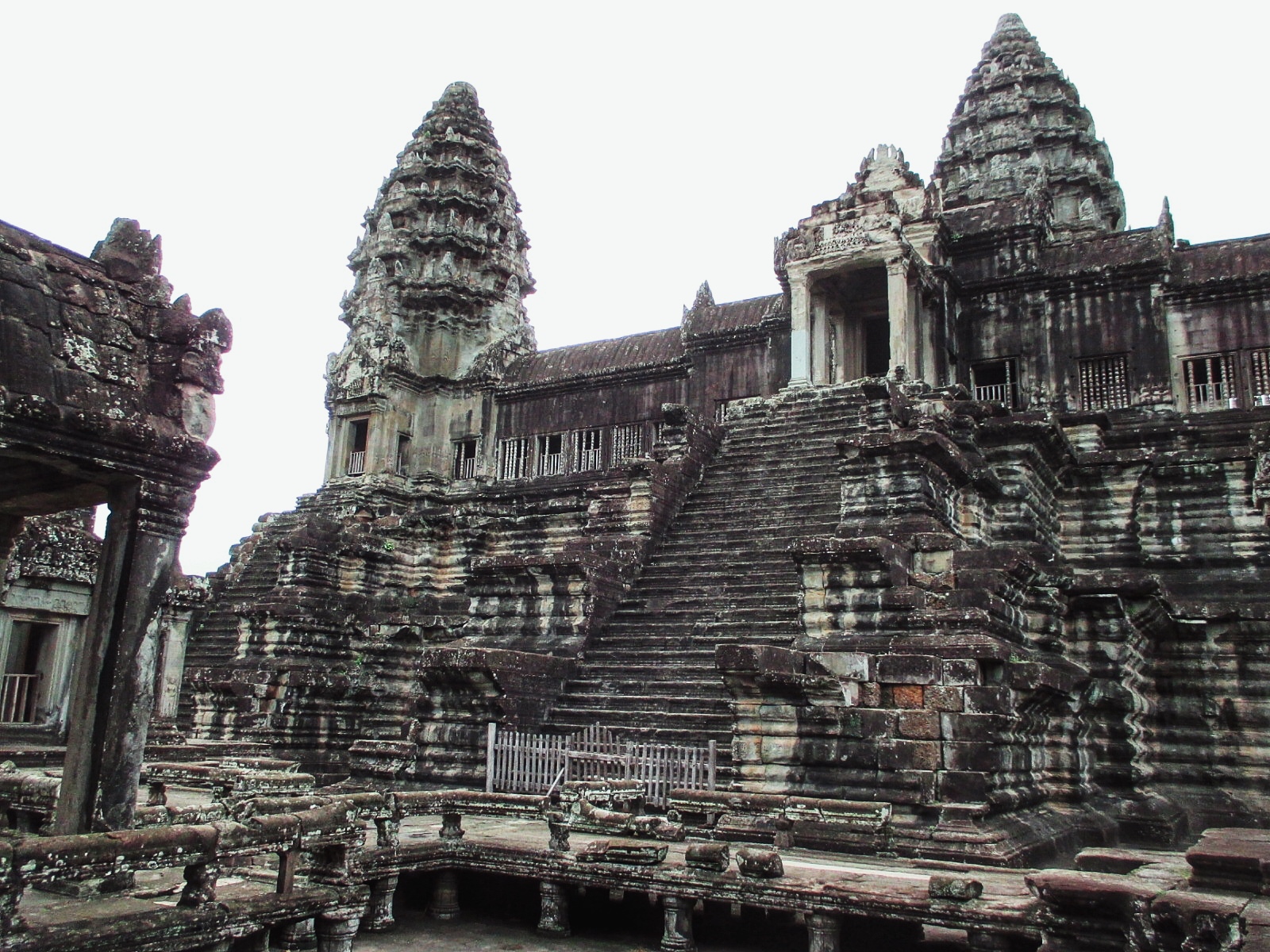 Quincunx of towers in Angkor Wat showcase the design and craftsmanship of Khmer architecture