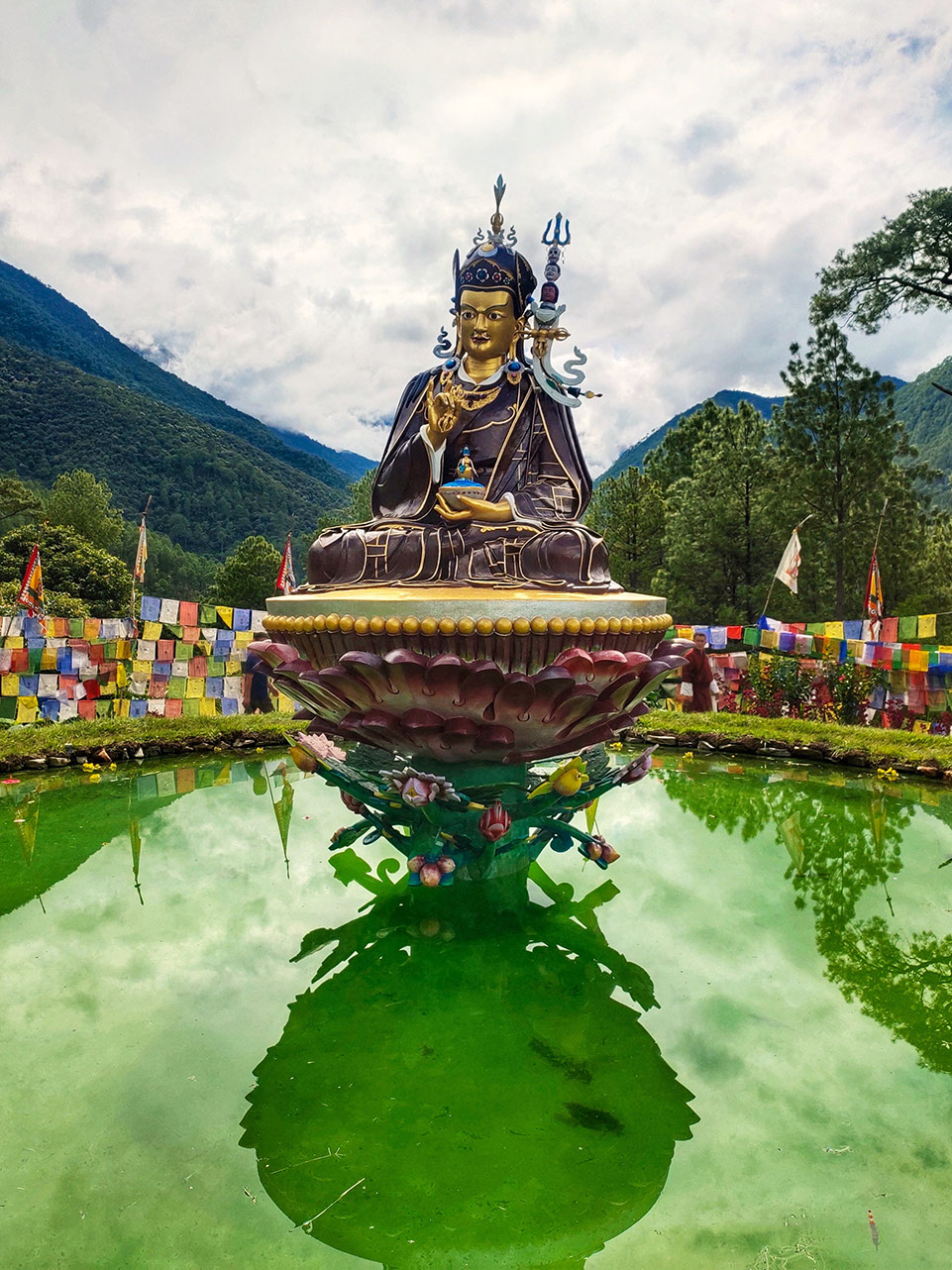 Mini statue of Guru Padmasambhava in Bhutan