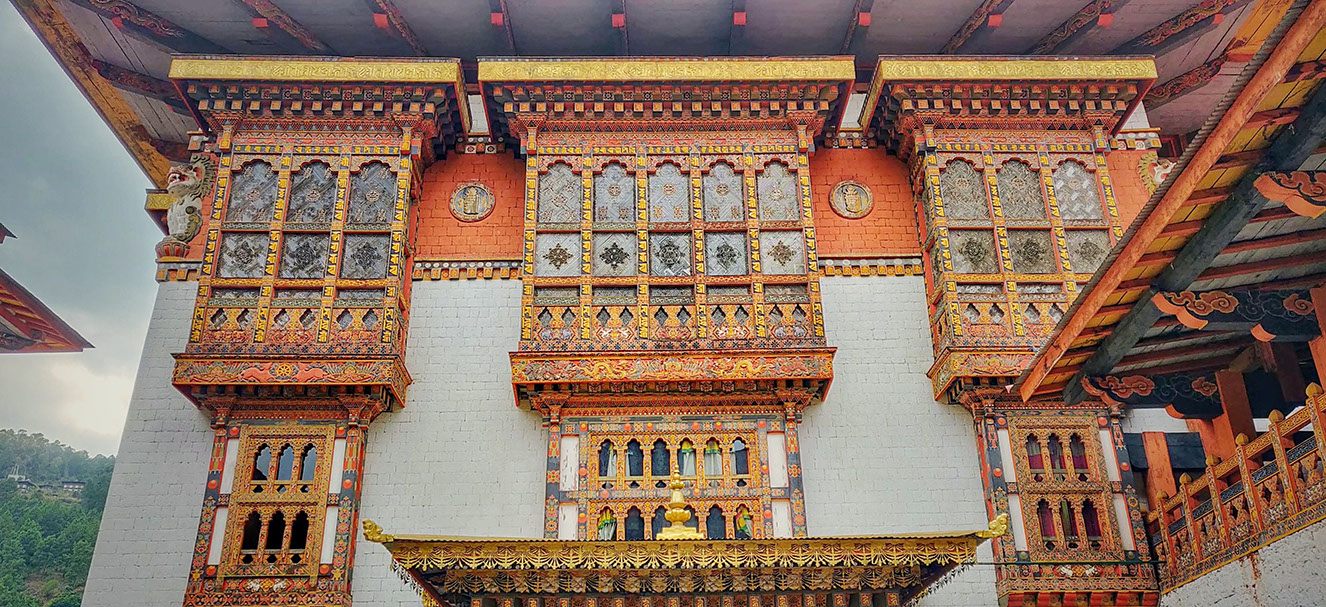 The interior wing of Punakha Dzong