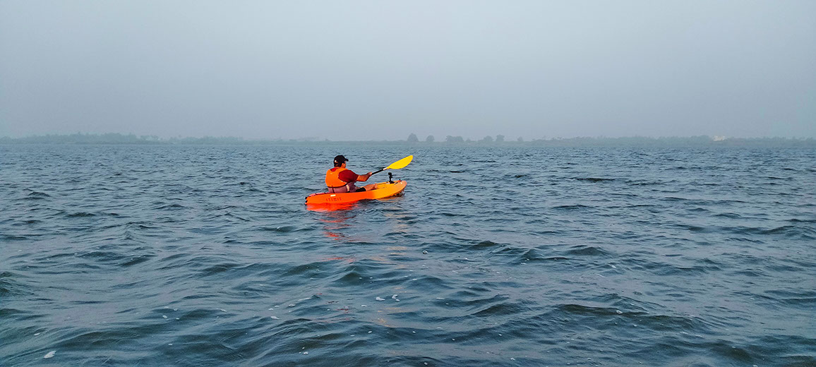 Mangrove kayaking in Tamil Nadu backwaters