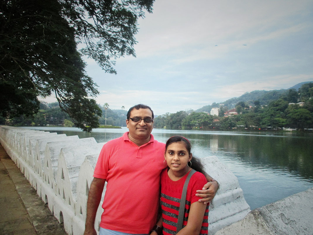 The pathway around Kandy Lake makes for a perfect spot for stunning photo ops