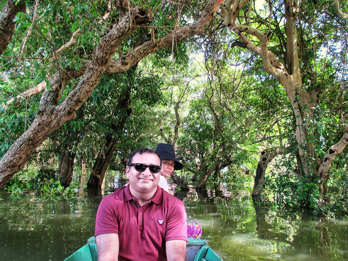 Rahuldev Rajguru enjoyed meandering through the flooded forest of Cambodia